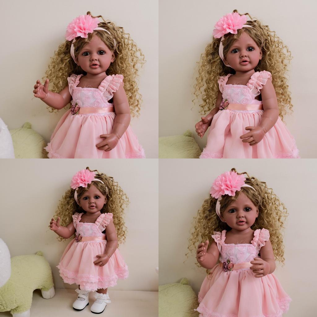 Silikon Reborn Baby Dunkle Haut Betty Für Sammler und als Geschenk