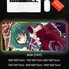 Hina Touhou Mouse Pad RGB Gaming Mousepad Big LED Pad PC Desk Mat Luminous Mouse Pad Large Keyboard Mats Table Rug With Backlit
