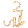 Dragon Shape Ear Clip Exquisite Earrings for Women and Men Clip On Earrings Crystal Dragon Ear Cuff Ornament for Daily