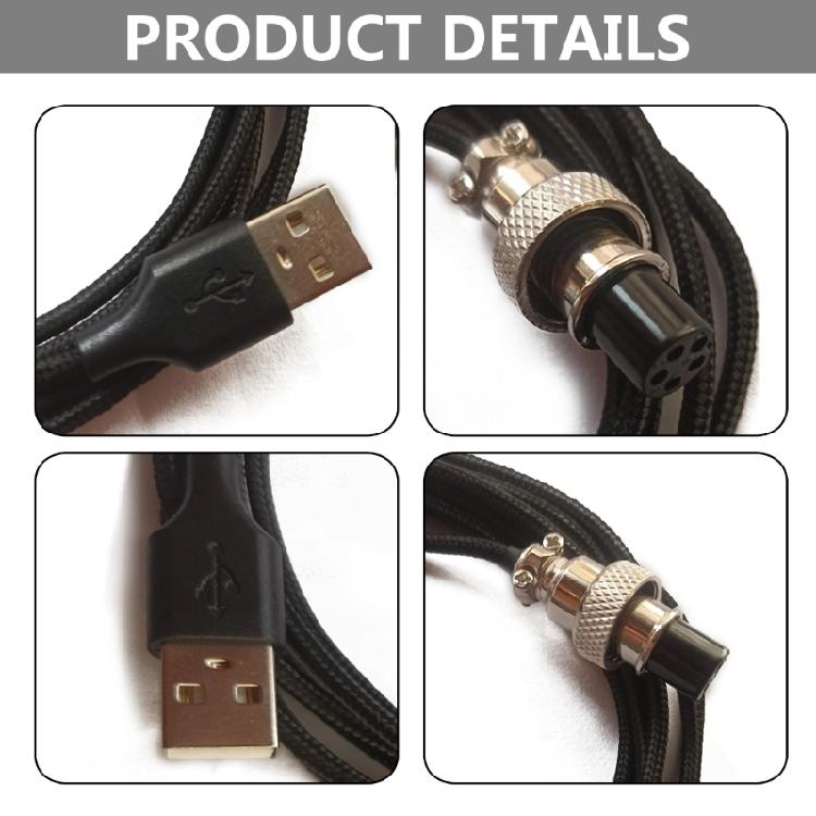 Replacement USB Cable Braided Connect Wire for  Panthera Evo Arcade Stick