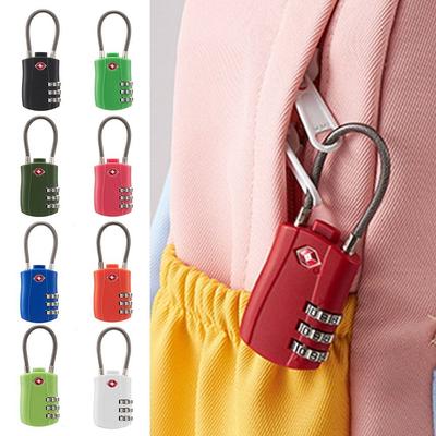 Portable Padlock TSA Customs Lock 3 Dial Digit Combination Lock Anti-theft Lock Safely Code Lock Luggage Lock Protect Security
