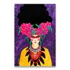 Vintage Abstract Girl Long Hair Flower Women Wall Art Canvas Painting Fashion Poster Wall Pictures For Living Room Home Decor