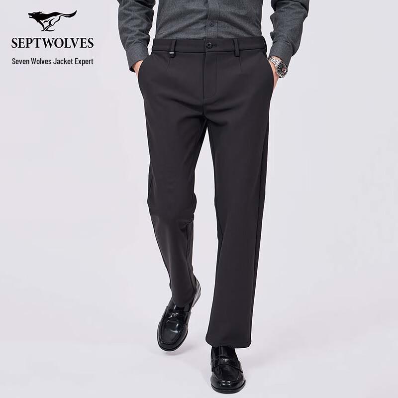 

SEPTWOLVES Men s Brushed Business Casual Long Pants 34