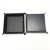 PU Leather Valet Trinket Folding Tray Collapsible Phone Key Wallet Coin Desktop Storage Sundries Box Bins Accessories