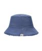 Bajal Va Square Label Reversible Bucket Hat Navy