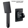Square Shower Head With Enlarged Water Outlet Shower Bathroom Thickened Super Pressurized and Shatter-resistant Shower Head Set
