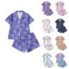 Children's Home Clothes Pajamas Set Short-sleeved Top Shorts Two-piece Set Outer Wear Play Cardigan Clothes
