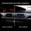 10Pcs 20cm U Air Conditioner Shape Car Decorative Outlet Moulding Trim Strips