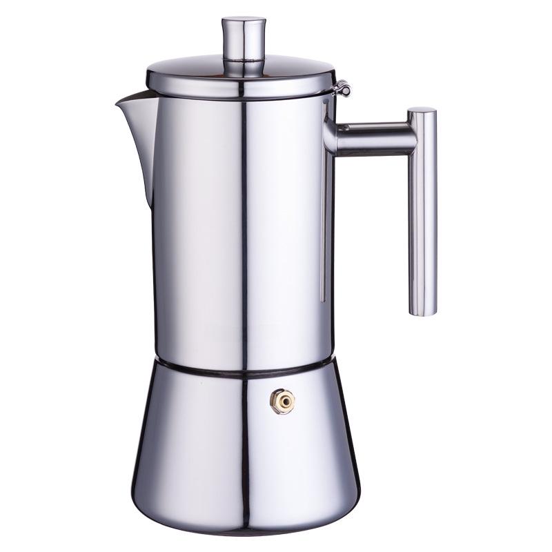 Moka Pot Espresso Maker din Oțel Inoxidabil Italian pentru Plite cu Inducție