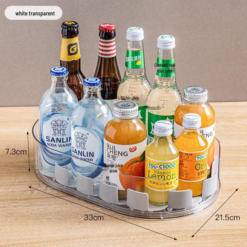 Multipurpose Rotating Kitchen Shelf: Beverage and Seasoning Storage Box