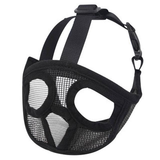 Short Snout Pet Dog Muzzles Adjustable French Bulldog Muzzle Dog Mouth Mask Breathable Muzzle for Anti Stop Barking Supplies