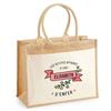 Beach Bag - PLANETEE - Jute with Pocket The Affairs of a Hellish Elisabeth - Cotton - 43x33 Cm - Printed In France