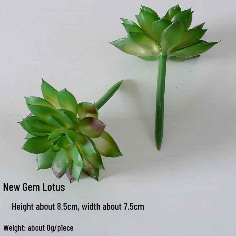 Mini Flocking Artificial Succulent Bonsai for DIY Wall Decor