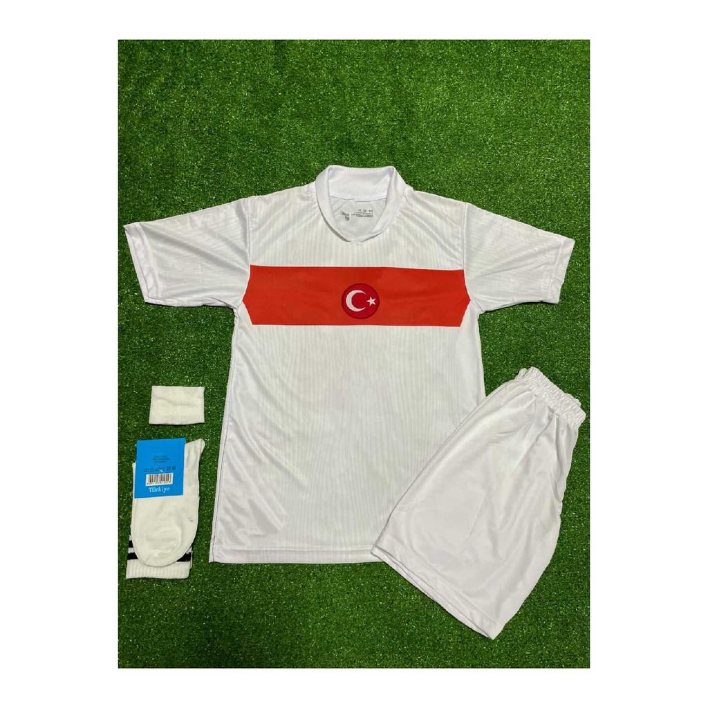 Turkey Euro 2024 Hakan Alhanolu Home Kids Jersey Set Of 4 (white)