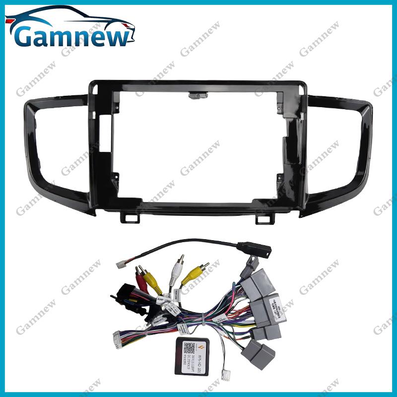 10 Inch Car Frame Fascia Adapter Canbus Box Decode Android Radio Dash Fitting Panel Kitr For Honda Pilot 2016-2019