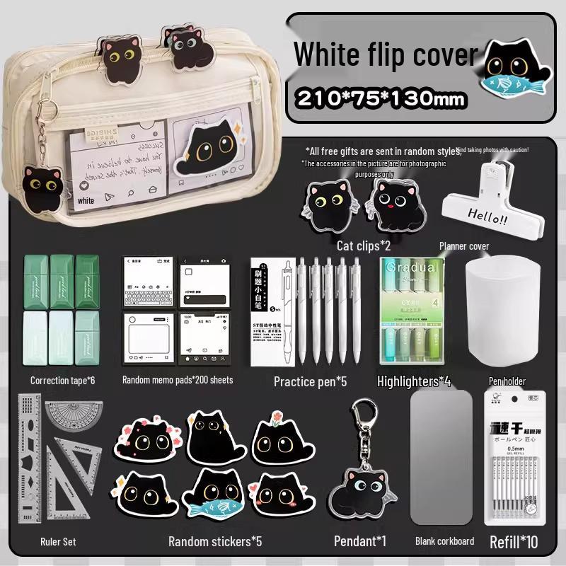 Girls' Nine-Layer Large Capacity Pencil Case - New Trendy Stationery Box for School Students