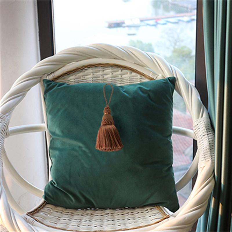 2Pc Home Decor Hanging Rope Silk Tassel Fringe Tassel Trim Garment Decoration Key Tassels for DIY Embellishments Curtain Accessories