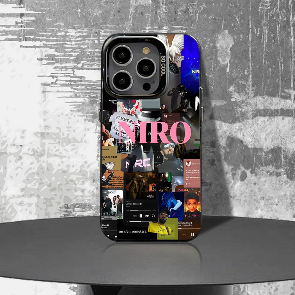 

N-NIRO OX7 Phone Case For iPhone 17 Air 16e 15 14 13 12 11 Pro Max Plus Mini SE2020 2022 Black Matte Shockproof Cover iPhone 13 Pro