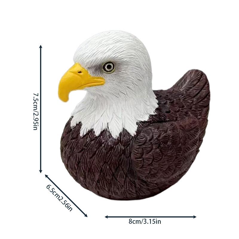Resin Wildlife Ornament Nature Lover Gift Wildlife Owl Figurine Crocodile Resin Eagle Ornament Buffalo  Wildlife Duck Figurine