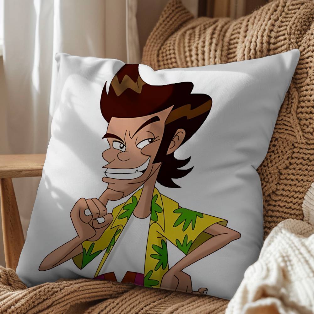 Humour abstrait Jim Carrey Ace Ventura taie d'oreiller housse de coussin de canapé de salon housse de coussin de lit de chambre décoration de la maison 45x45cm