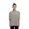 Uniqlo Solid Color V-Neck Pullover Short Sleeve T-Shirt Unisex Tops Light-Beige 455364-30