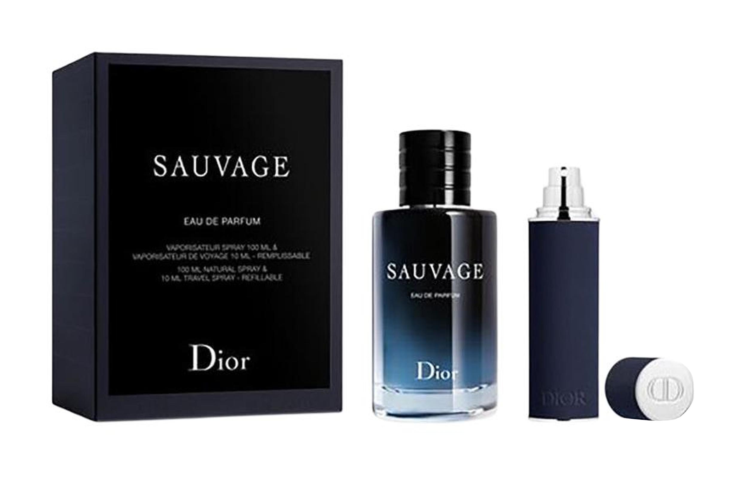 DIOR Wild Fragrance Portable Pack Perfume Sets Fougere Eau De Parfum EDP Sauvage Perfume 100ml+Travel Perfume Spray 10ml