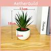 Gladiolus Fake Succulent Plant Pot With Pvc Material For Home Decor And Office Display