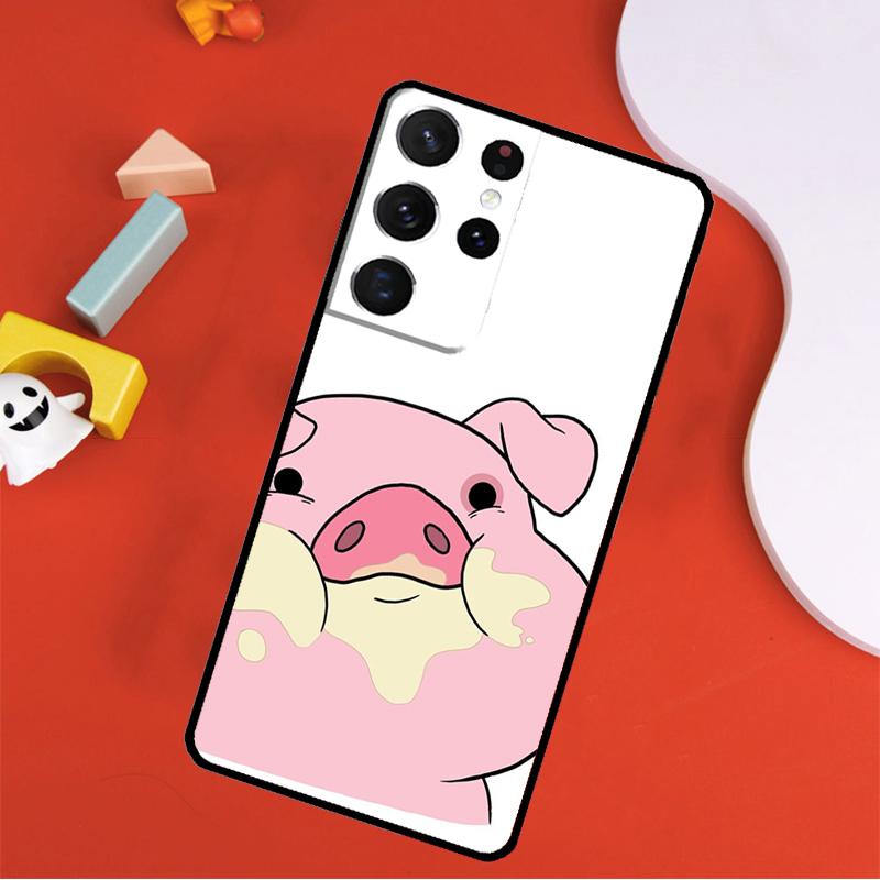 Cartoon Pig Phone Case For Samsung Galaxy S25 Ultra S24 Ultra S9 S10 S20 S21 S22 S24 Plus S23 FE Cover