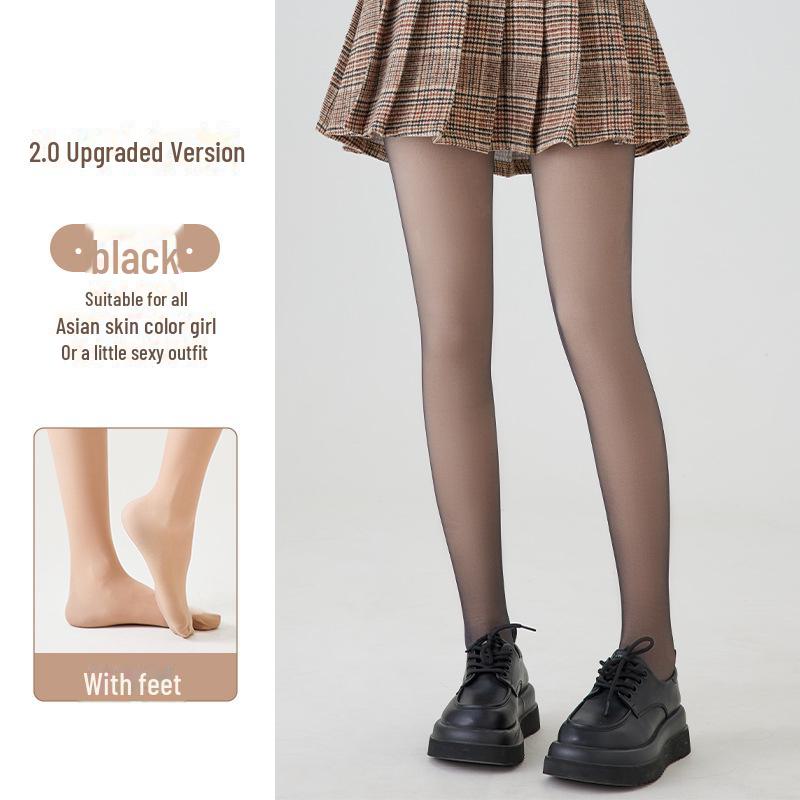 Damen Doppel-Lagen Warme Samt Nude Strumpfhose: 720-Nadel Verdickung für Herbst & Winter