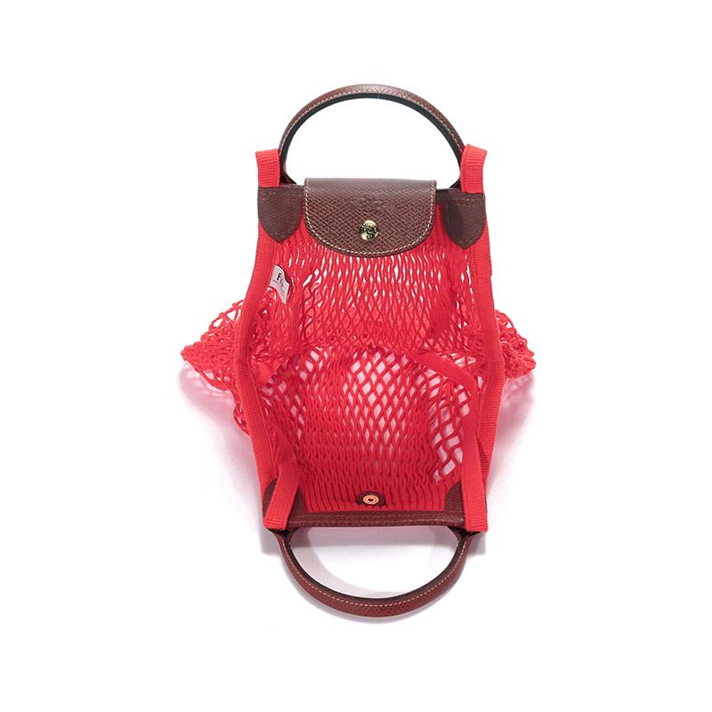 Longchamp Le Pliage Filet Mode Canvas Tragetasche Damen Tragetasche Rot 10121HVH548