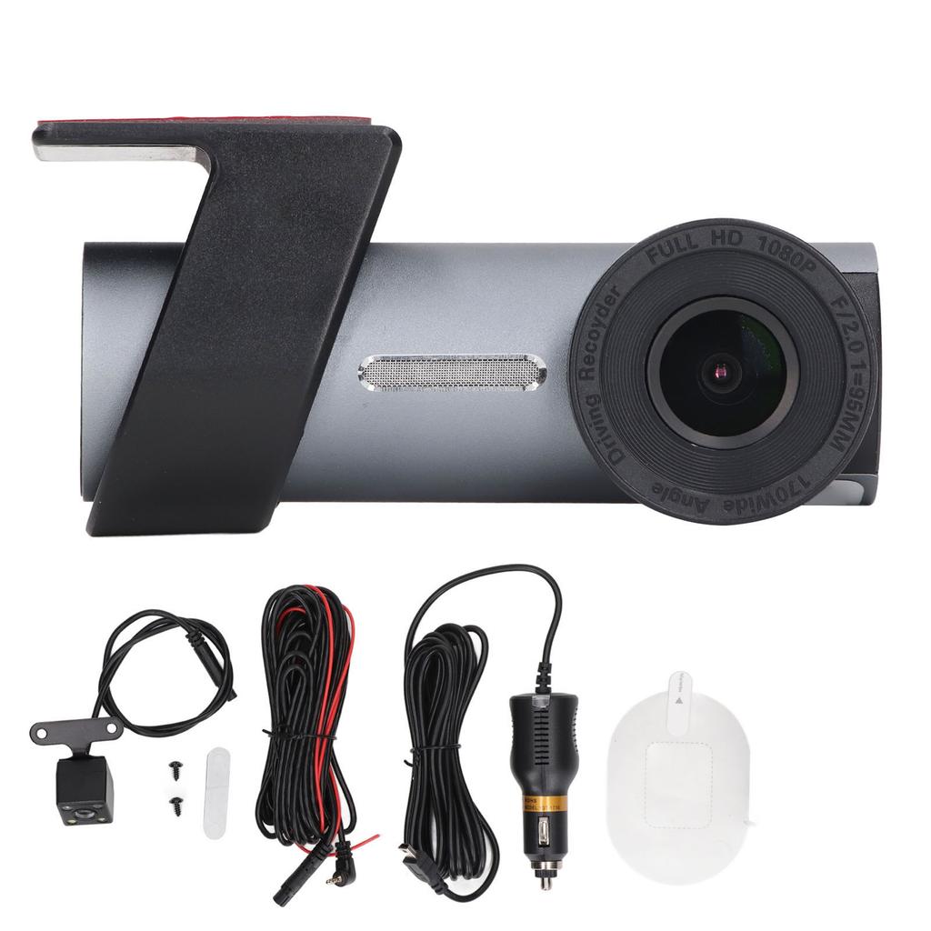 Car Front Rear Dash Cam HD Motion Detection 360 Degree Rotatable WiFi USB Car Dashboard Camera