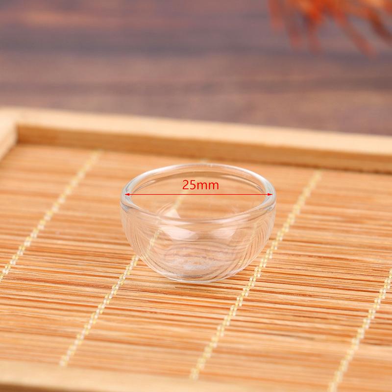 

1:12 кукольных миниатюрных мисок, стеклянная миска для фруктов, салатница, суповая тарелка, конфетница, кухонная модель, декоративная игрушка 25mm