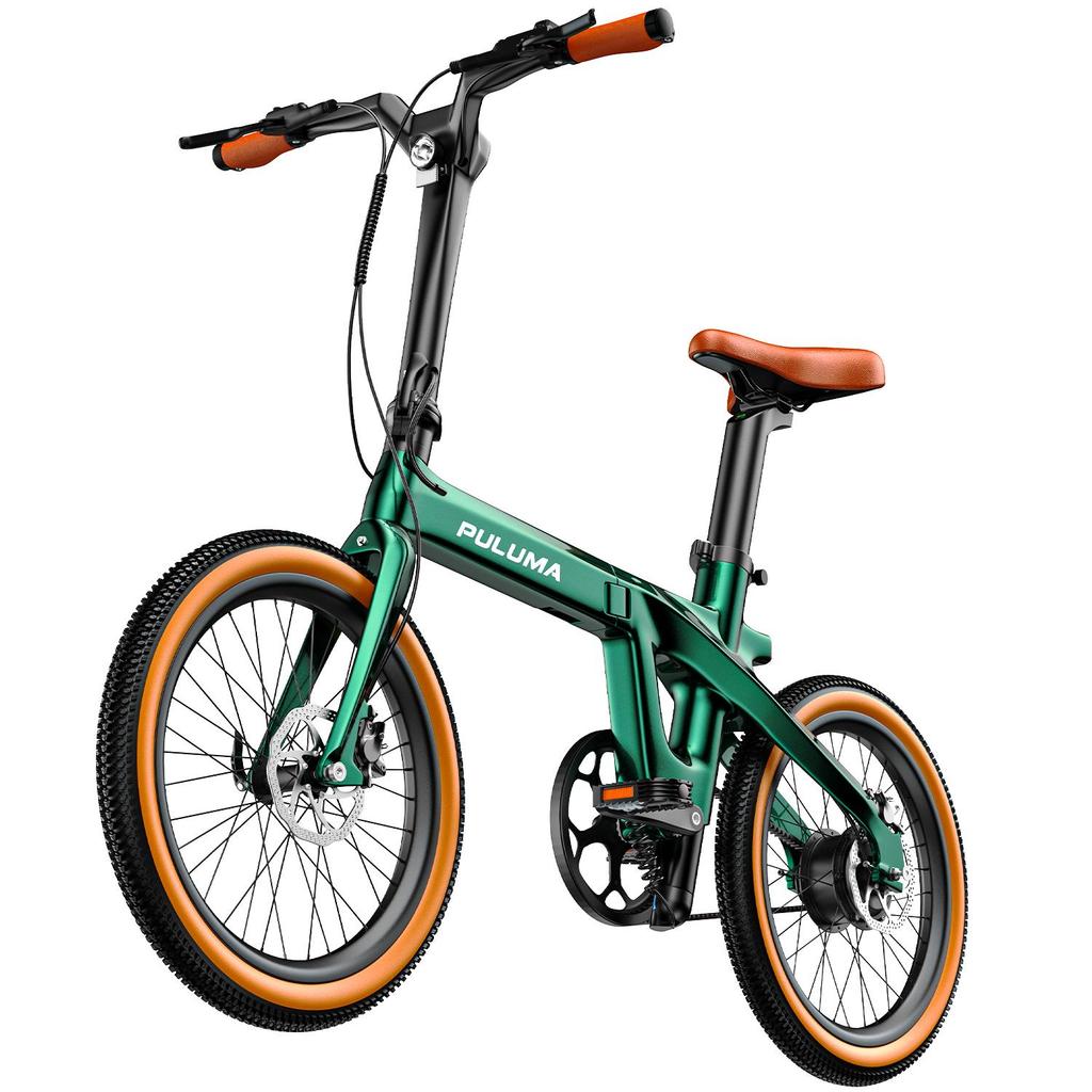 PULUMA PT20 City Commuter Electric Bicycle , Electric Bike 250W Motor , 36V 7Ah Battery, 20x2.0 Inch Tires, Lightweight Folding E-Bike for Adults