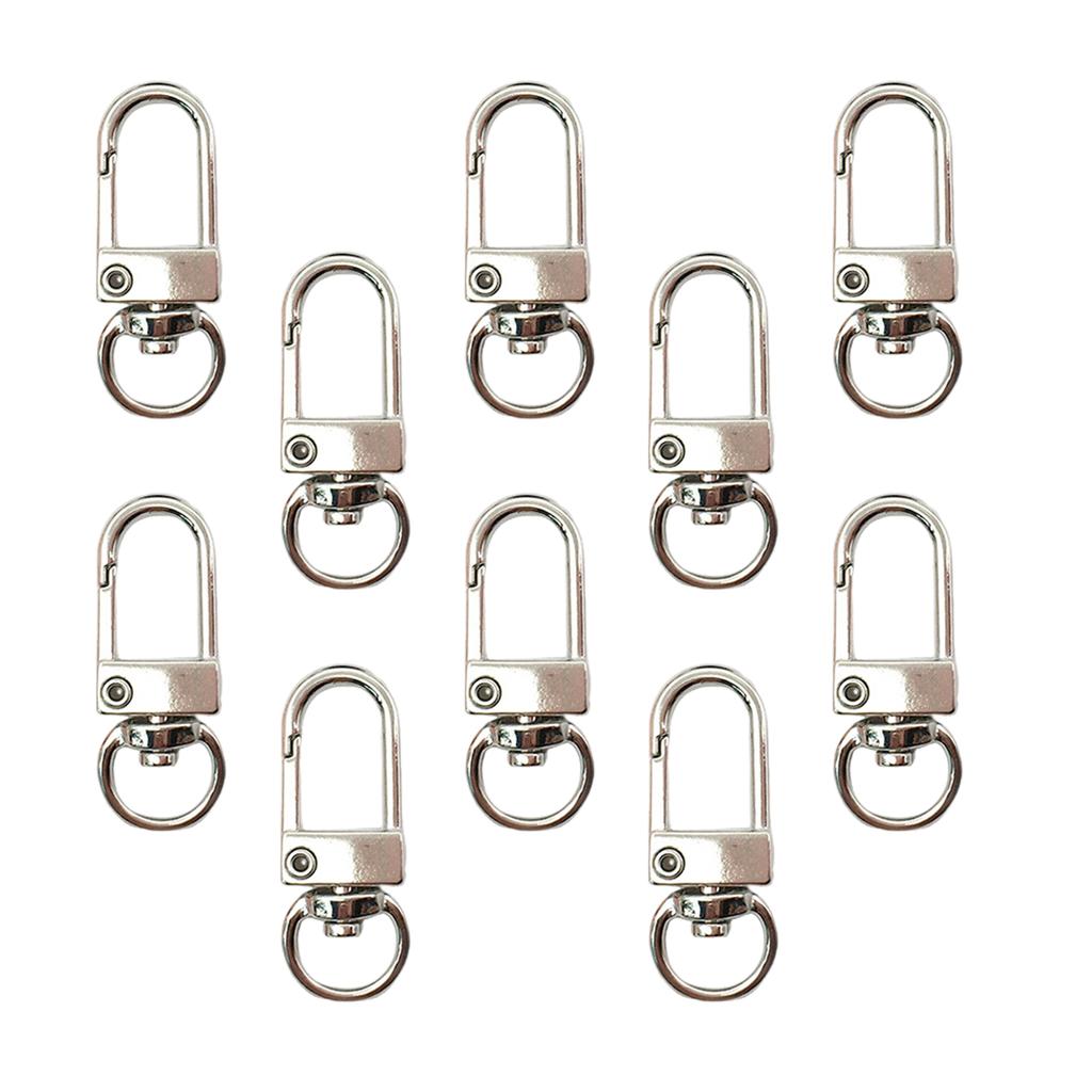 10 Pcs Metal Lobster Claw Clasps Swivel Snap Hooks Hardware Accessories for Bag Keychains Connector Jewelry Making