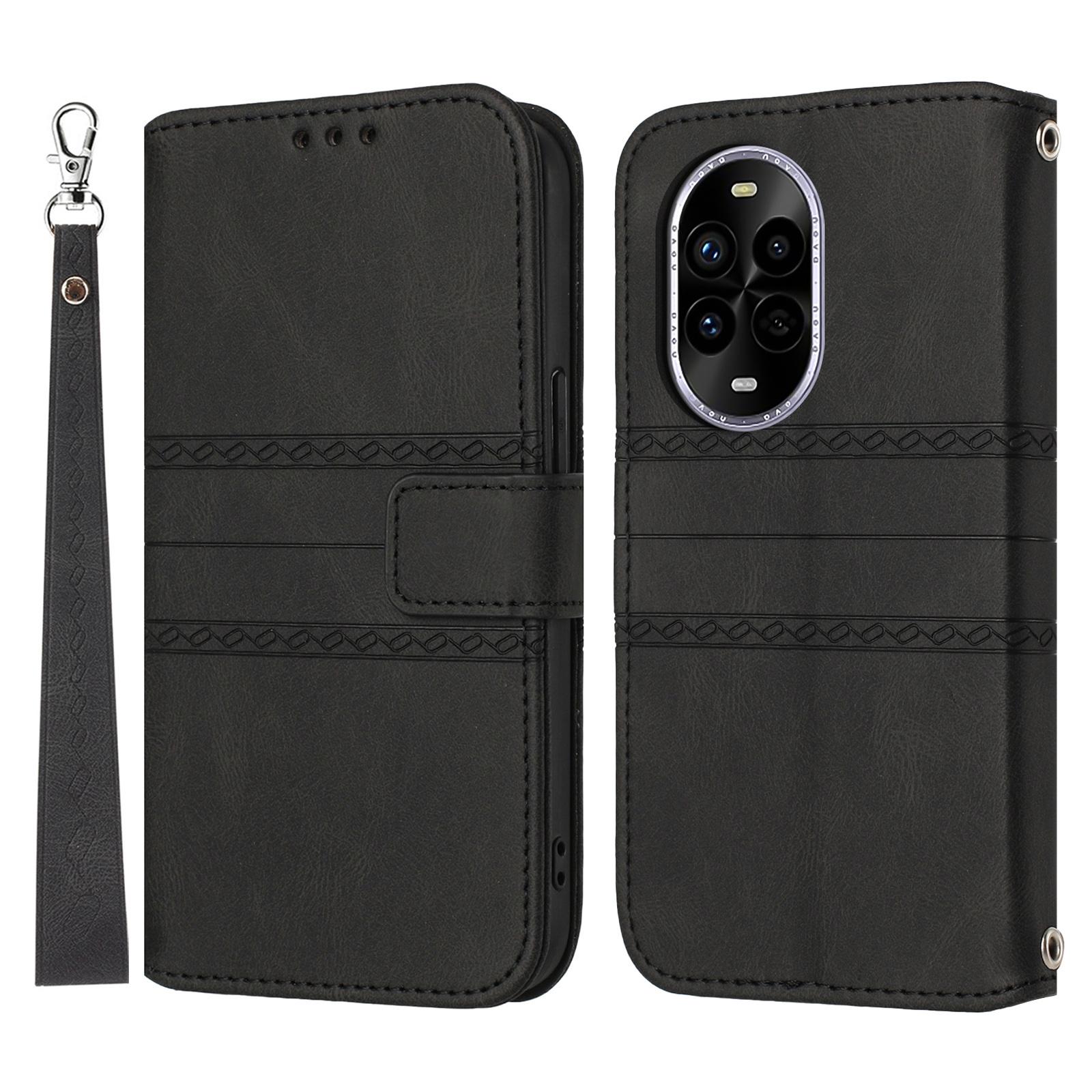 

For Huawei nova 13 Pro 5G Case Wallet Skin-Touch Leather Imprinted Phone Cover F