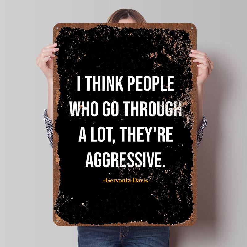 Gervonta Davis Boxer Metal Posters Custom Vintage Metal Signs Wall Art Tin Plaque for Man Cave Modern Home Decoration Ornaments
