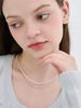 L'Ombrillant Layered Pearl Surgical Steel Chain Necklace