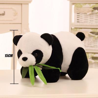 15 cm nydelig panda bambus utstoppet bjørn dyreplysj babybarneleke myk dukke julegave