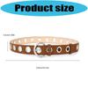 Easy Adjust Punk Belt Rivets Decors and Quick Closure System Metal Buckles for Comfortable Wear in Various Occasion  Camel 110cm long