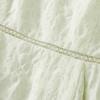 French Square Neck Cotton Puff Sleeve Dress