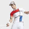 Men's FILA Tennis Polo Shirts Men's All Over Print Polo Collar Thin Straight Fit