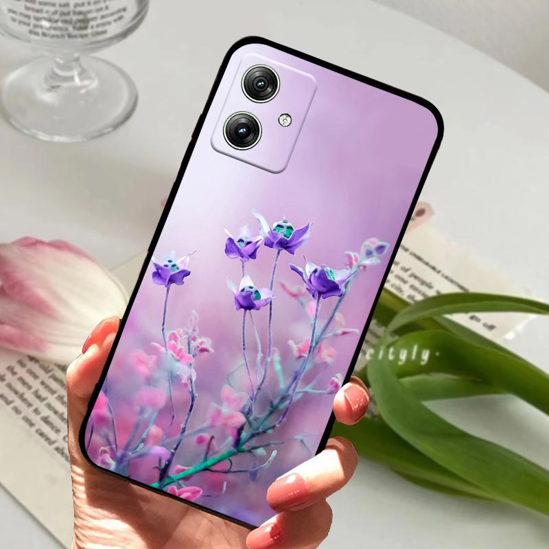 For Moto G55 5G Cases G64 G54 Power Sunset Beach Soft Silicone Matte TPU Phone Cover For Motorola Moto G35 Fundas Capa Cartoon