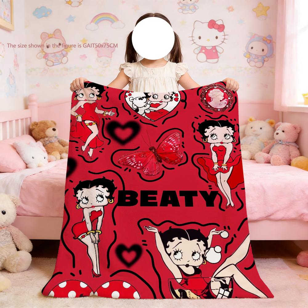 Blanket For Soft Cartoon Throw Blanket for Picnic Bed Sofa Home B-BoopS Bedroom Cozy B-B-BettyES-S Warm Comfortable