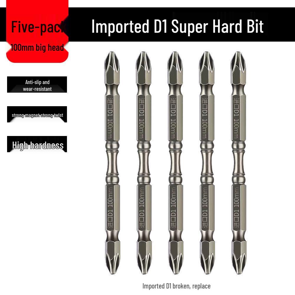 High-Hardness German-Style Phillips Screwdriver Bits with Strong Magnetic Anti-Slip Ring for Electric and Air Screwdrivers