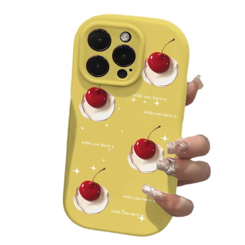 Cherry Suitable for Apple 16 IPhone Animation 15plus Creative 14 Cartoon Soft Shell 13 Mobile Phone Case 12promax