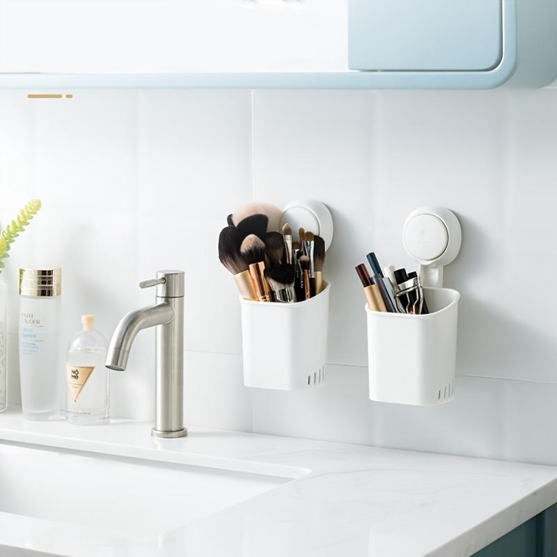 1PC suction cup toothbrush holder, strong toothpaste toothbrush suction cup, self-draining shower razor holder, kitchen cutlery rack