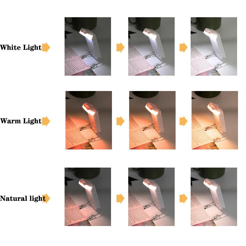 Lumină pentru cărți cu LED, reîncărcabilă prin USB, pentru lectură, pentru protecția ochilor, lumină de noapte, cu clemă portabilă, pentru birou, marcaj, pentru citire, lampă de noapte