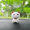 Lucky Cat Solar Power Shaking Head Ozdobte zvířecí auto Solární tančící autíčko Decora interiér