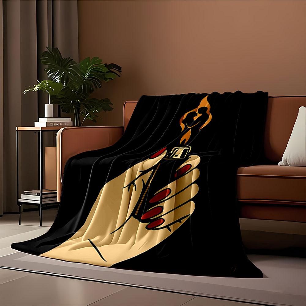 Fiery Love Blanket Design for all seasons blanket lunch break throw gift