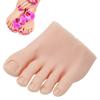 Tattoo Practice Fake Foot Model Medium Skin Color Nail Art Training Display Silicone Half Foot Model